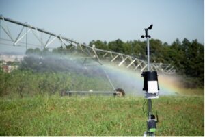 Imagem ilustrando a gestão de irrigação eficiente