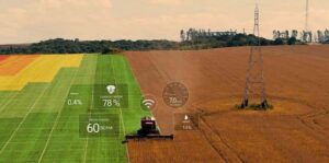 Máquinas agrícolas utilizando internet rural